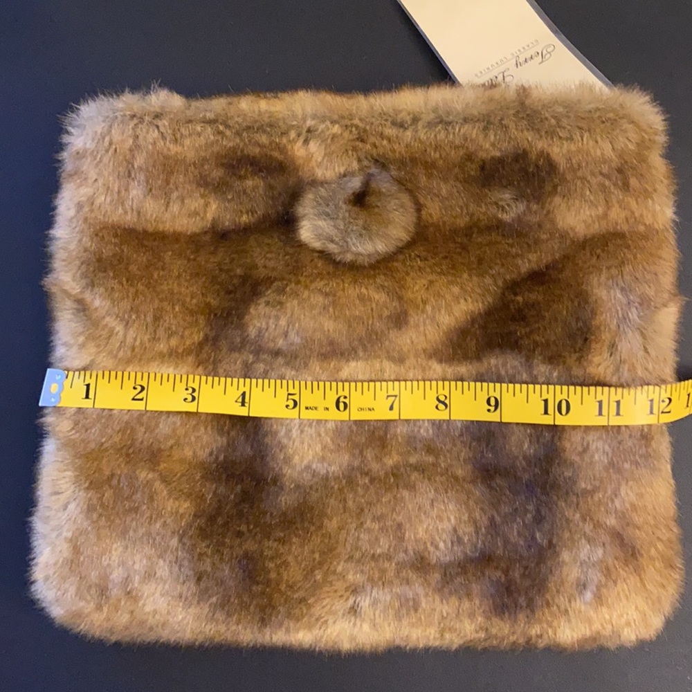 Terry Lewis Classic Luxuries Faux Fur Shoulder Bag NWT